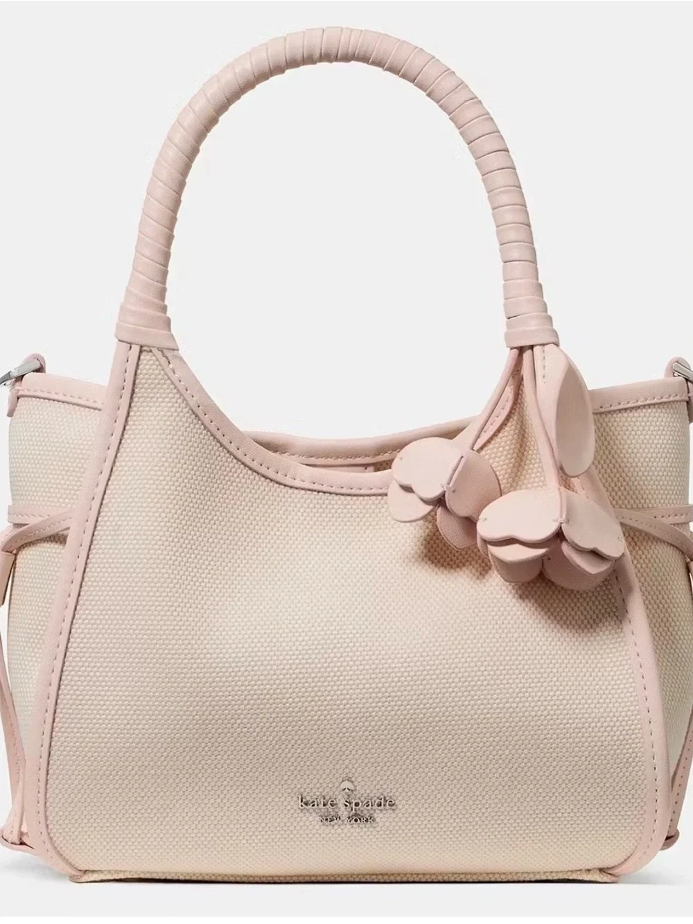 Kate Spade Stash Canvas Floral Small Carry Bag!